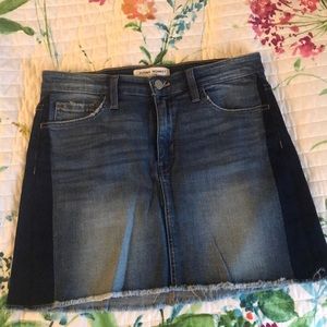 Two Tone Flying Monkey Jean Skirt
